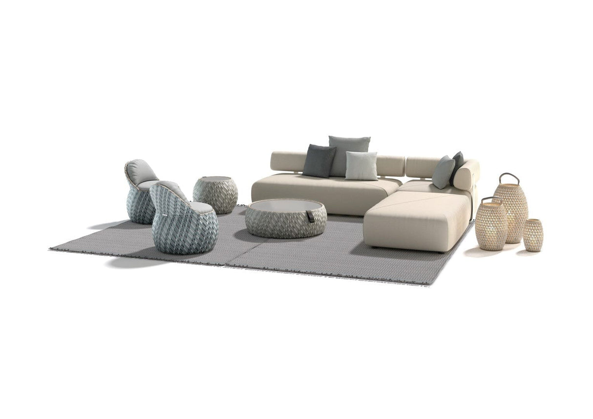 Dedon Brixx Sofa Module L, avec dossier