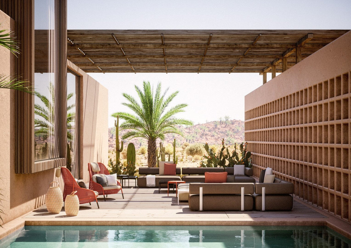 Dedon Brixx Sofa Module M, avec dossier