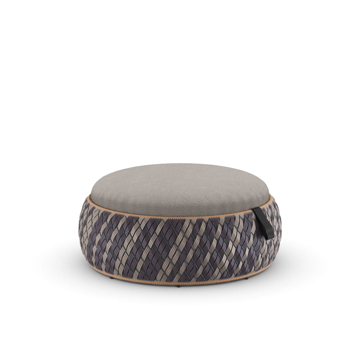 Dedon Dala Base Stool Ø89cm, H: 31cm, coussin en sus Rioja 164