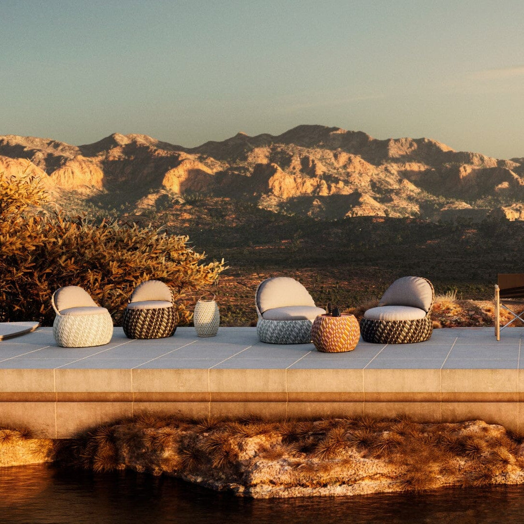 Dedon Dala Lounge chair, coussins en sus