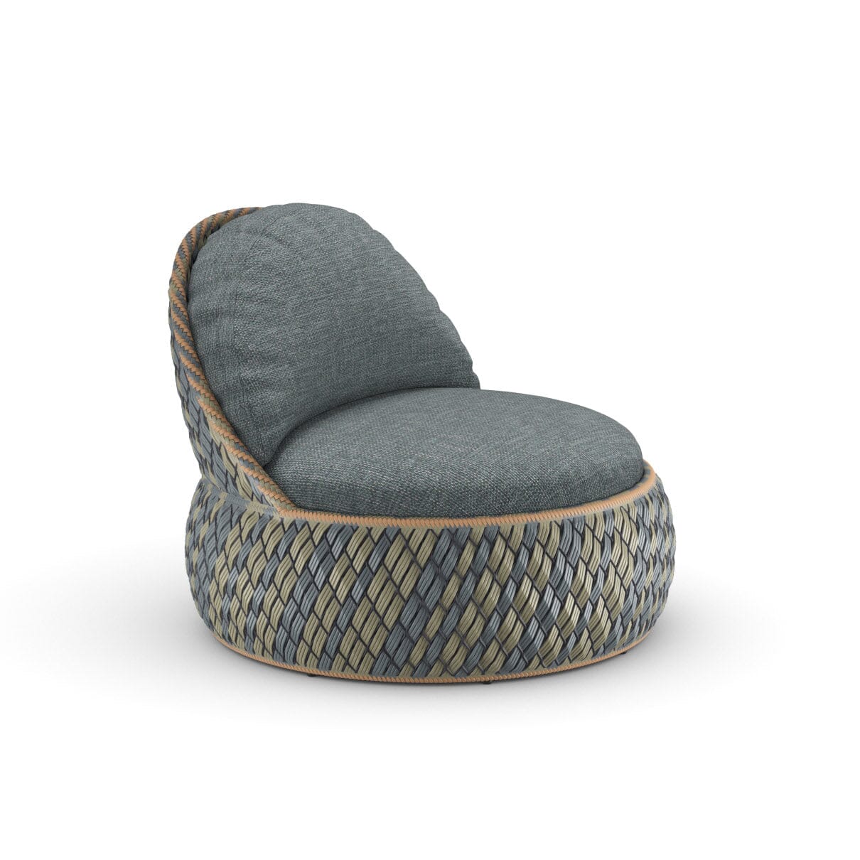 Dedon Dala Lounge chair, coussins en sus Ubud 165