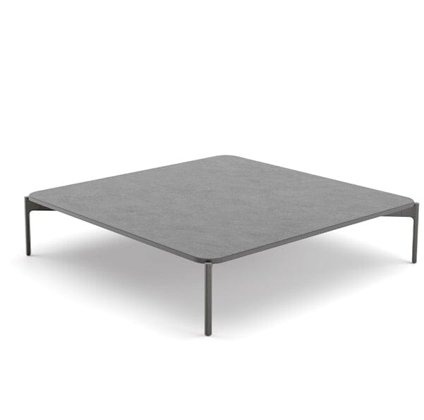 Dedon Izon Set Coffee Table 120x120cm, avec mineral composite plateau en Lava Lava 344