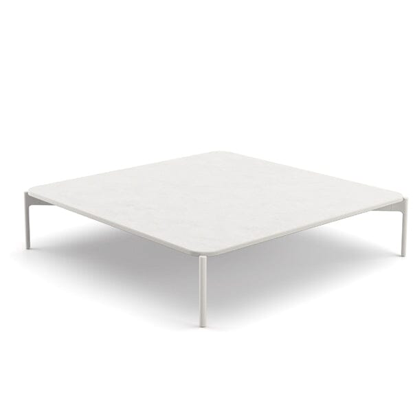 Dedon Izon Set Coffee Table 120x120cm, avec mineral composite plateau en Talc Talc 343