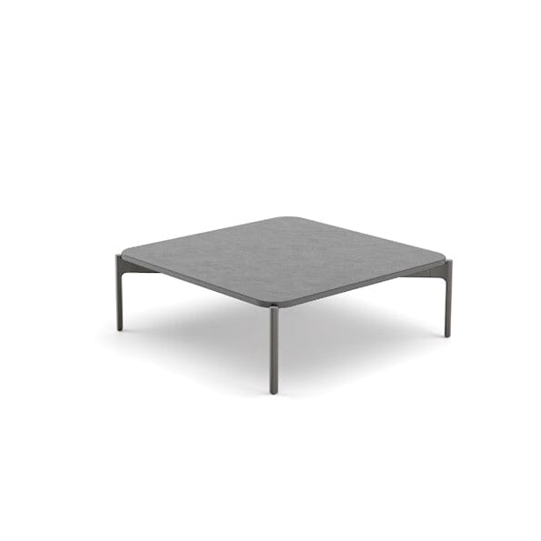 Dedon Izon Set Coffee Table 80x80cm, avec plateau mineral composite Lava Lava 344