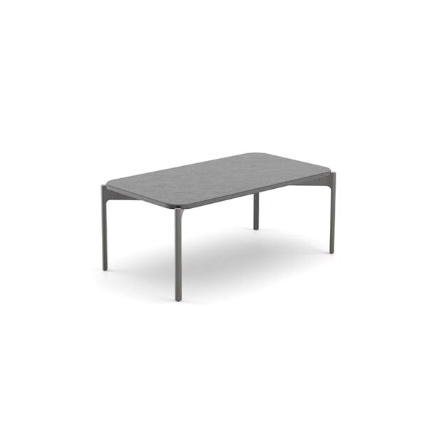 Dedon Izon Set Coffee Table 90x50cm, avec plateau en mineral composite Lava Lava 344