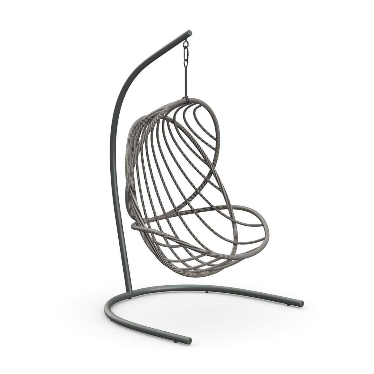 Dedon Kida Set Hanging Lounge chair avec Base, coussin en sus