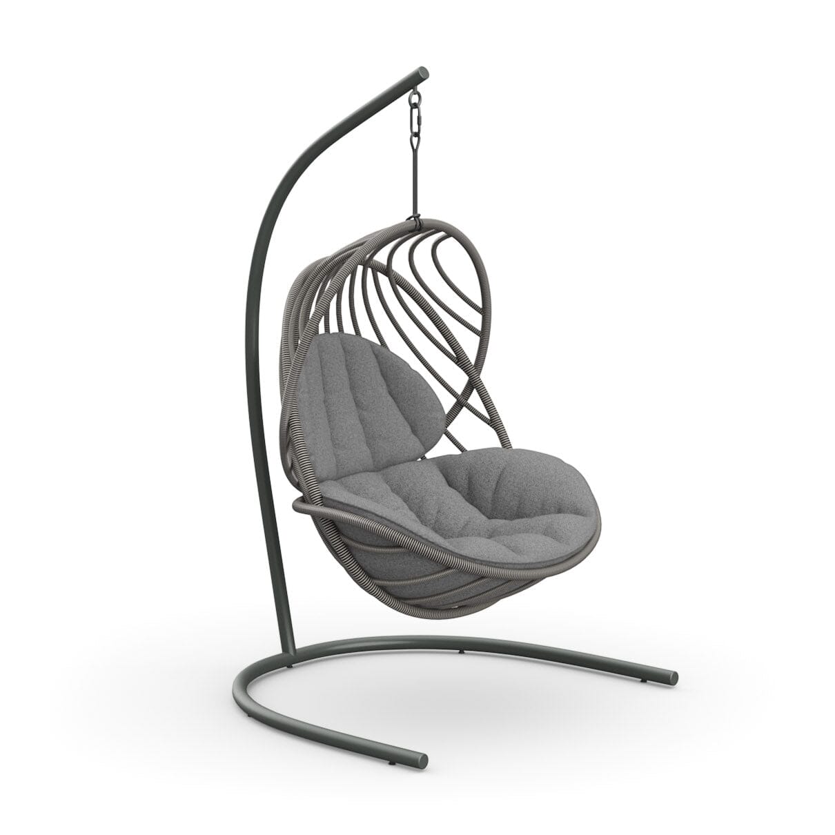 Dedon Kida Set Hanging Lounge chair avec Base, coussin en sus Dusk Touch: 172