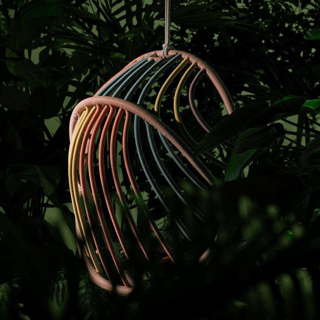 Dedon Kida Set Hanging Lounge chair avec infinite loop, coussin en sus