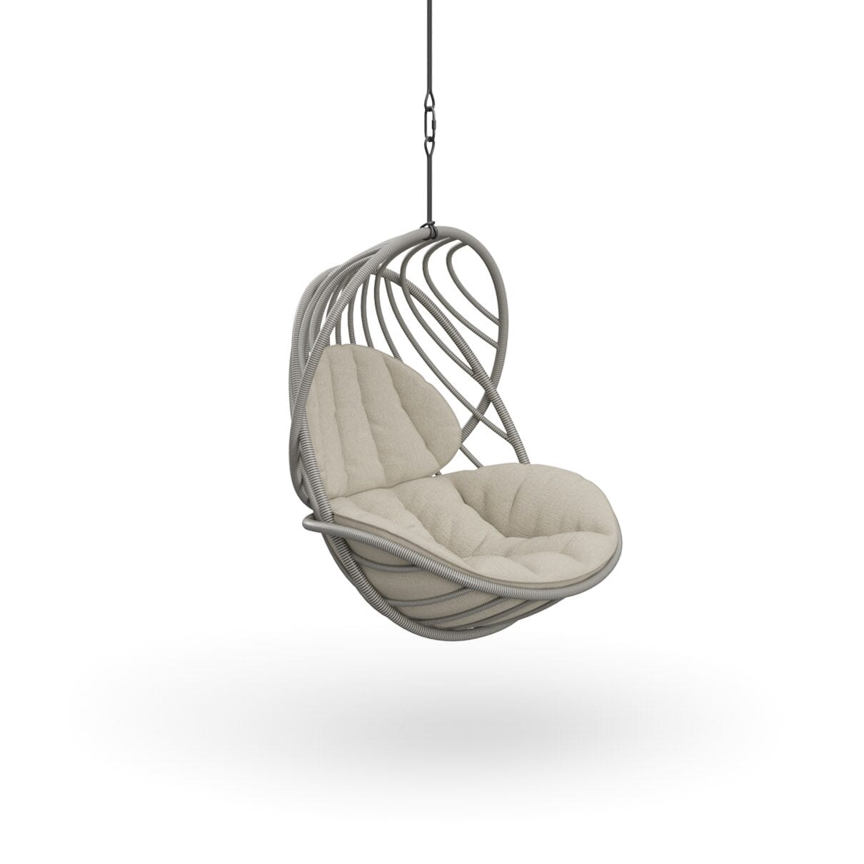 Dedon Kida Set Hanging Lounge chair avec infinite loop, coussin en sus Ease Touch: 171