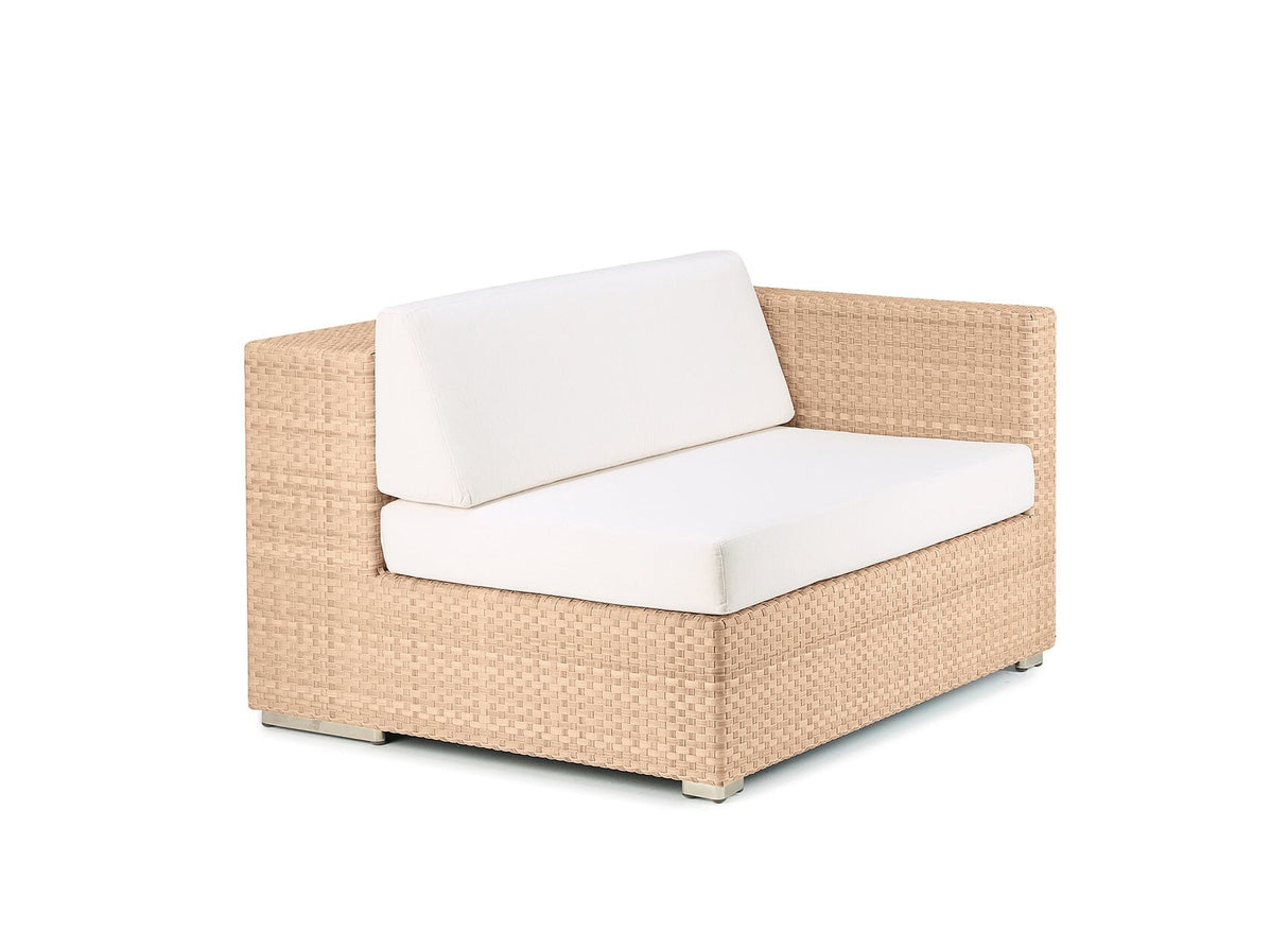 Dedon Lounge Left Module, Coussins en sus Bleach 066