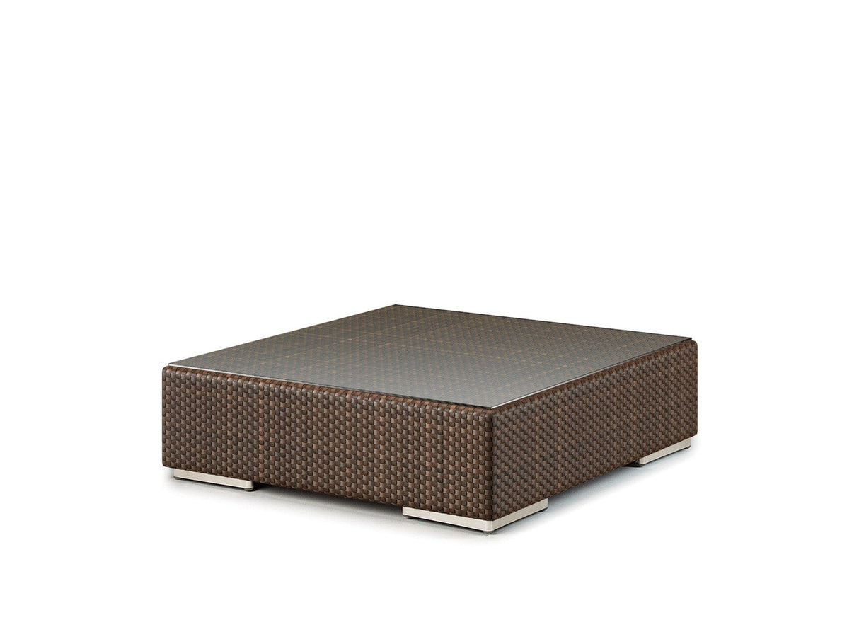 Dedon Lounge Set Coffee Table 110x110cm avec verre Java 018