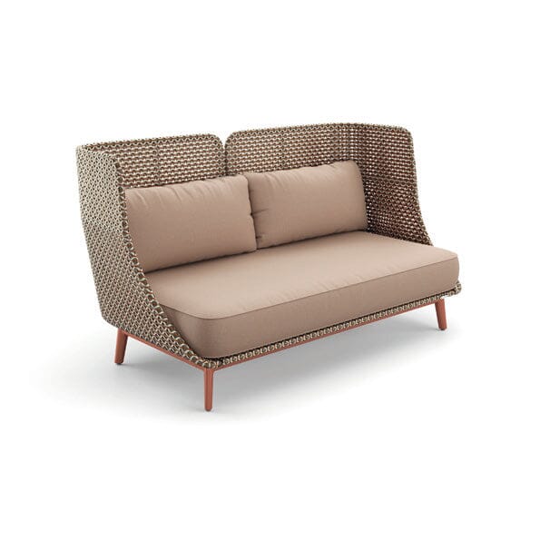 Dedon Mbarq 3-seater / Canapé 3 places high backrest, Coussins en sus Chestnut 151