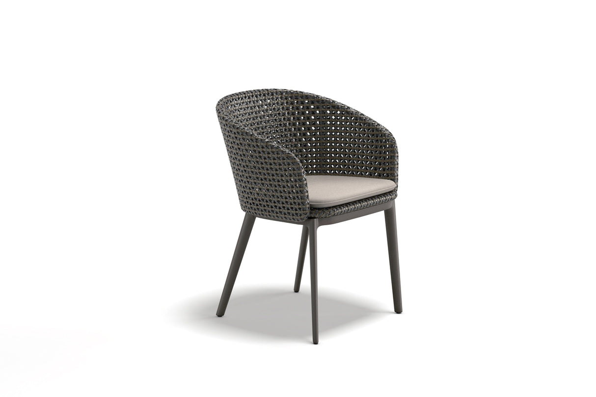 Dedon Mbrace ALU Fauteuil repas, Coussins en sus Arabica 126