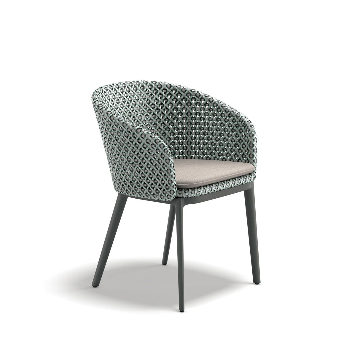Dedon Mbrace ALU Fauteuil repas, Coussins en sus Baltic 141