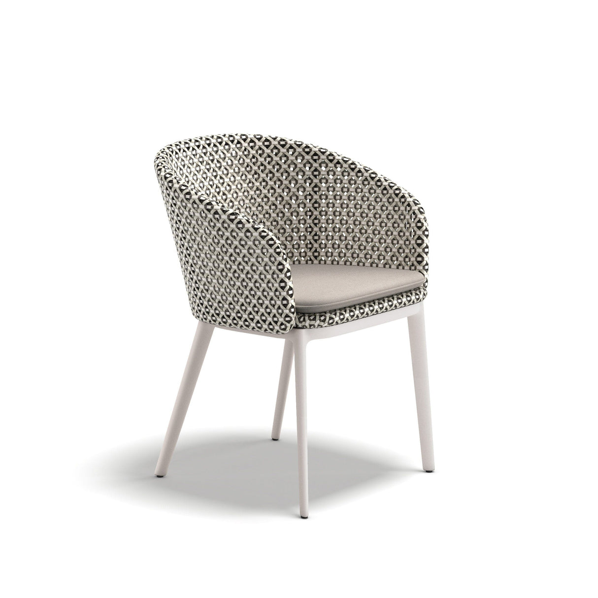 Dedon Mbrace ALU Fauteuil repas, Coussins en sus Pepper 115
