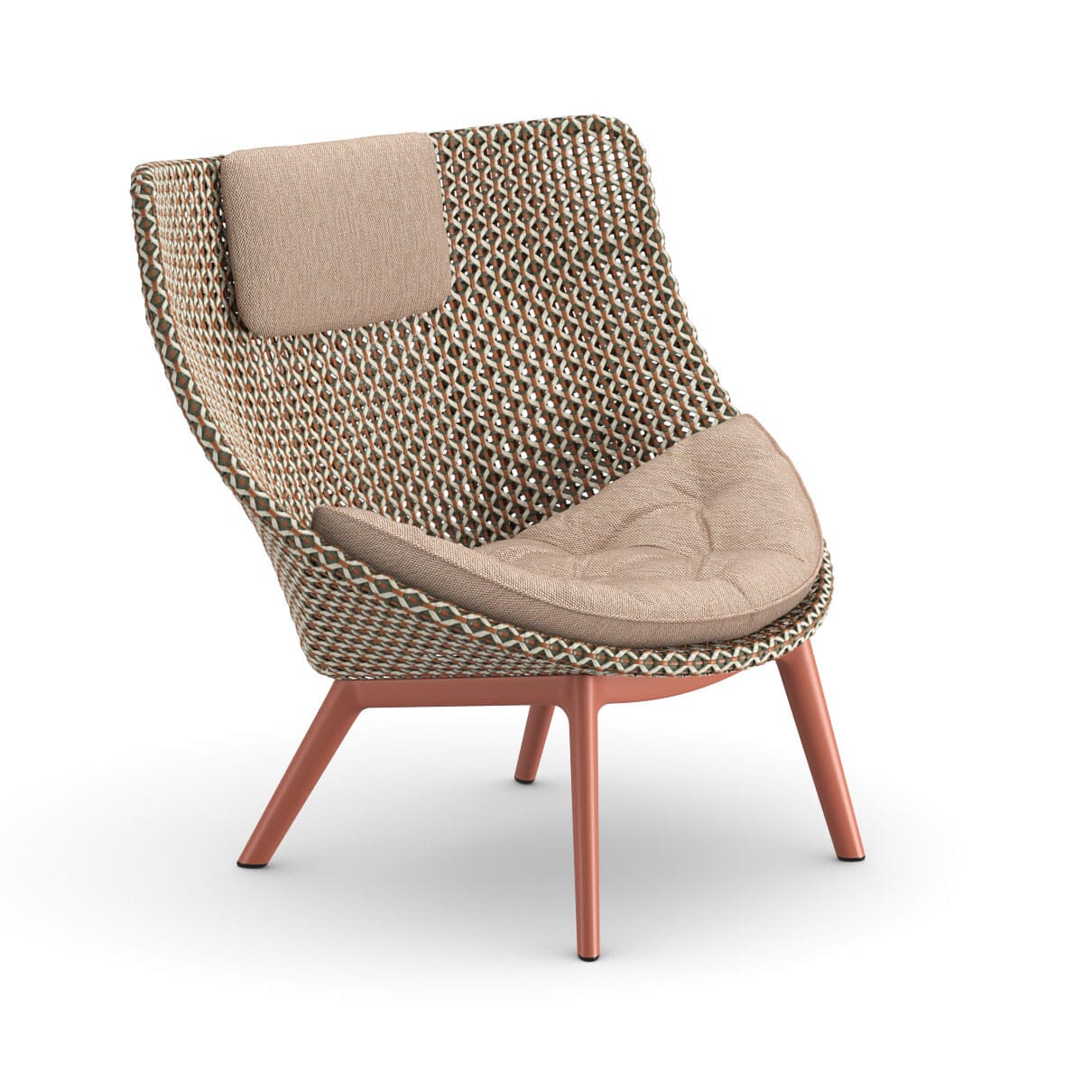 Dedon Mbrace ALU Wing chair, Coussins en sus