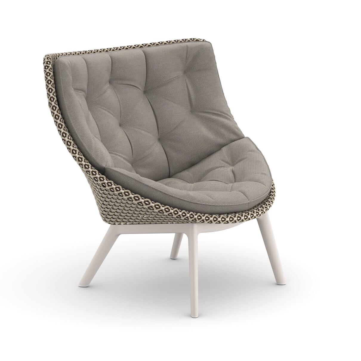 Dedon Mbrace ALU Wing chair, Coussins en sus Pepper 115
