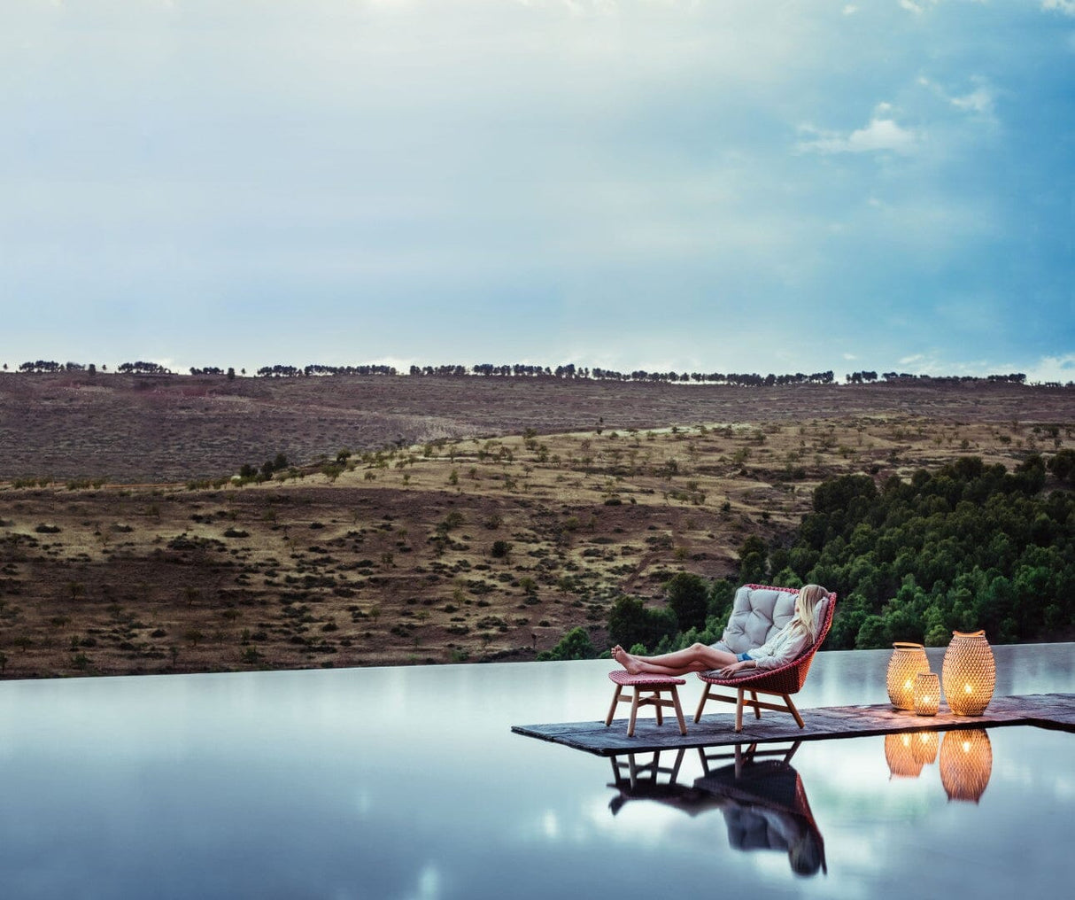 Dedon Mbrace Lounge chair, Coussins en sus