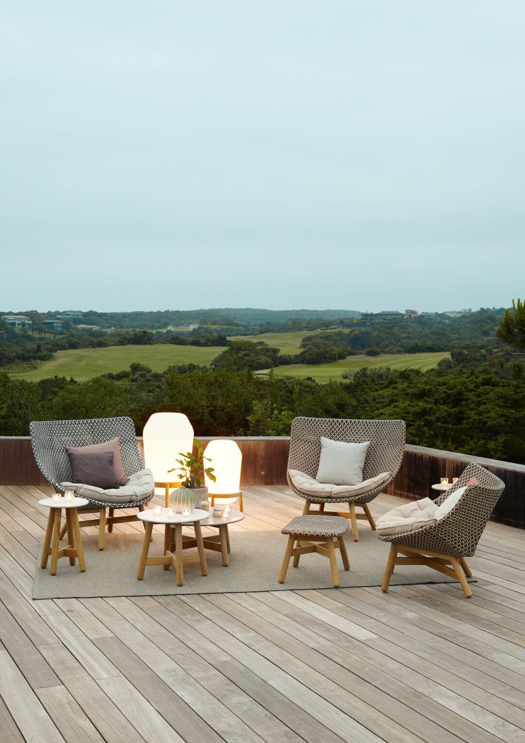 Dedon Mbrace Lounge chair, Coussins en sus