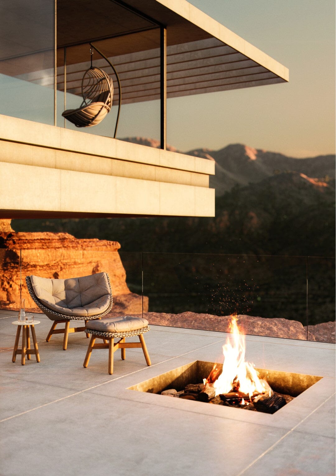 Dedon Mbrace Lounge chair, Coussins en sus