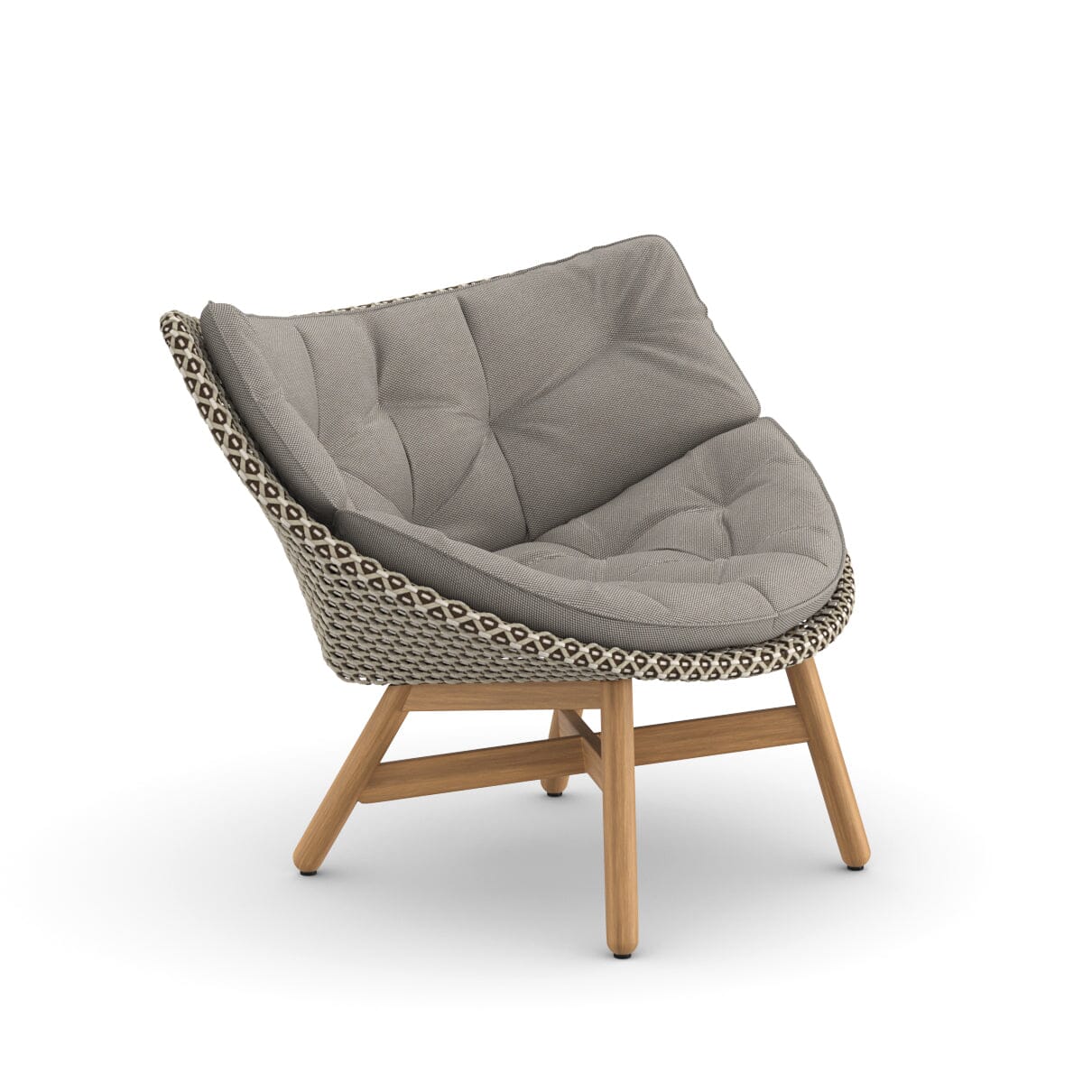 Dedon Mbrace Lounge chair, Coussins en sus Pepper 115