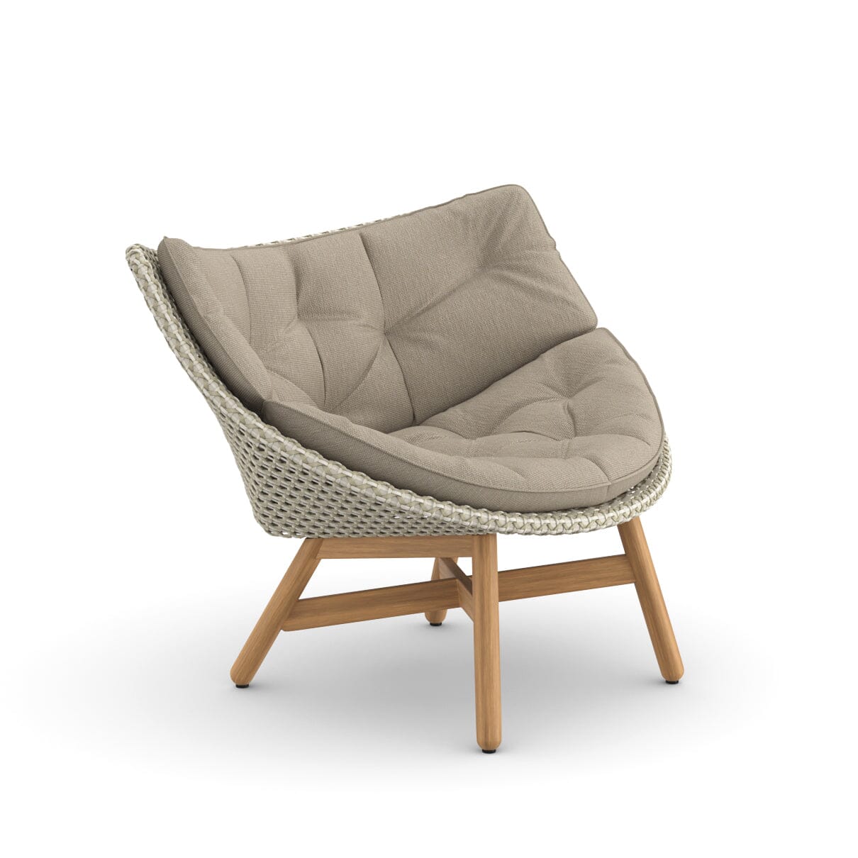 Dedon Mbrace Lounge chair, Coussins en sus Sea Salt 135
