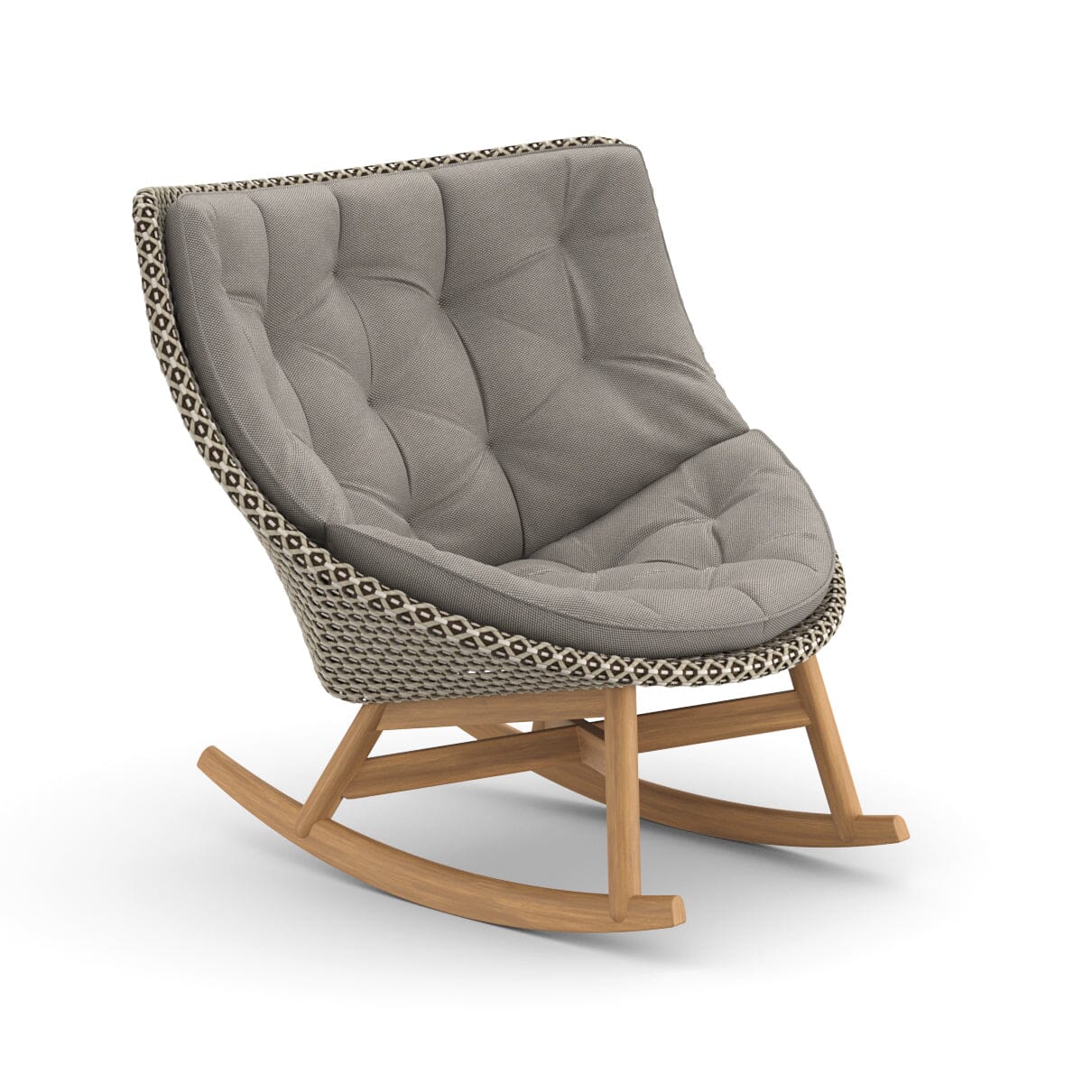 Dedon Mbrace Rocking chair, Coussins en sus Pepper 115