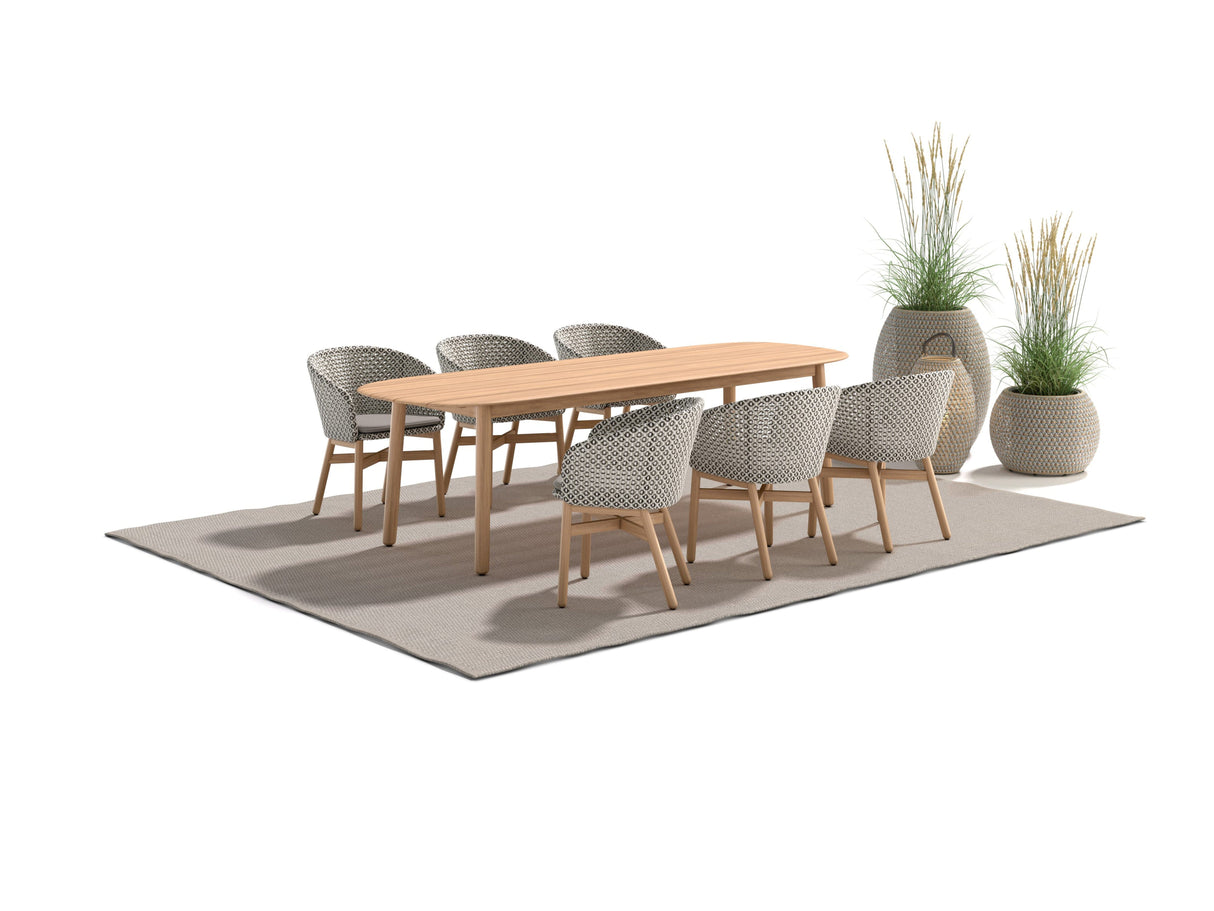 Dedon Mbrace Table repas 200x90cm