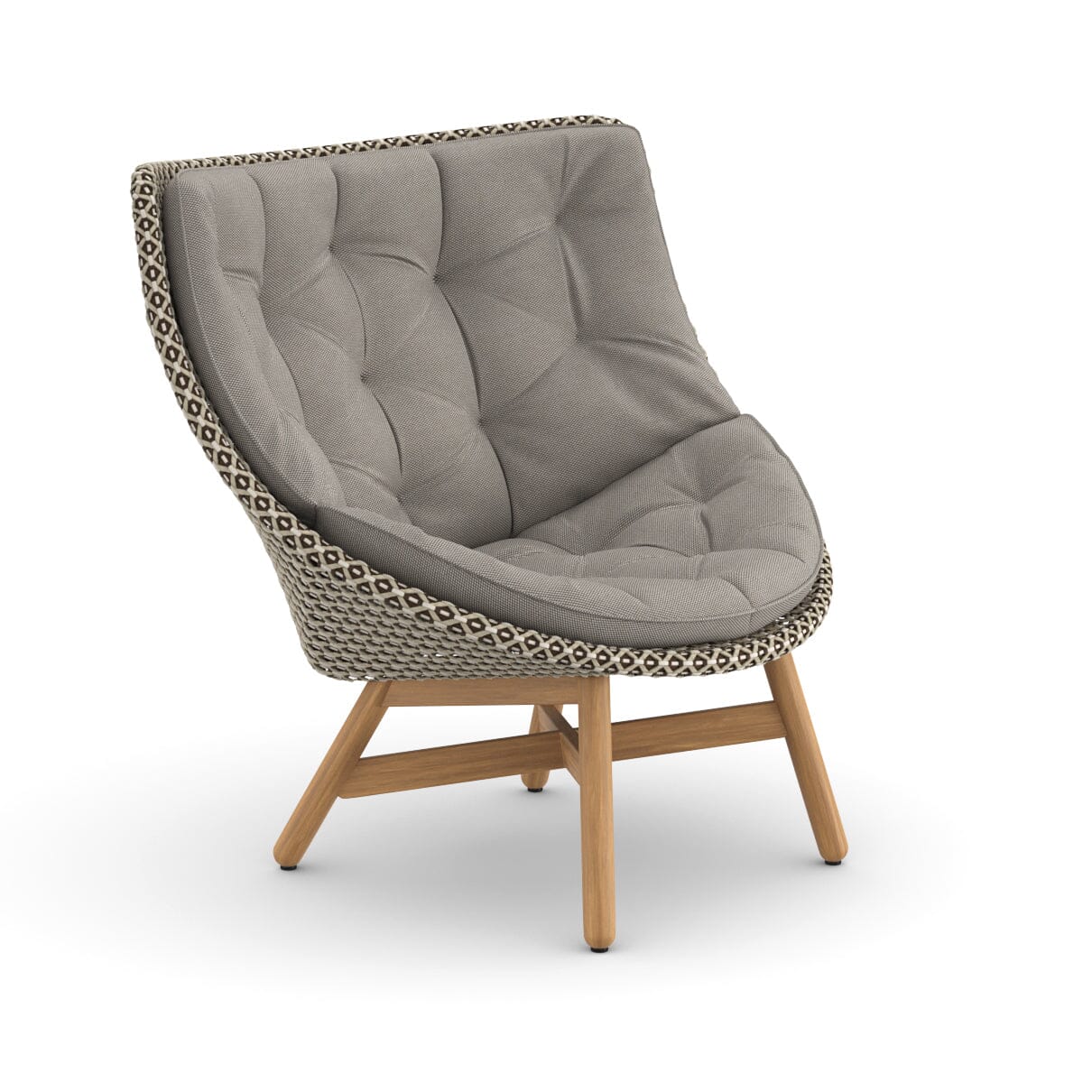 Dedon Mbrace Wing chair, Coussins en sus Pepper 115