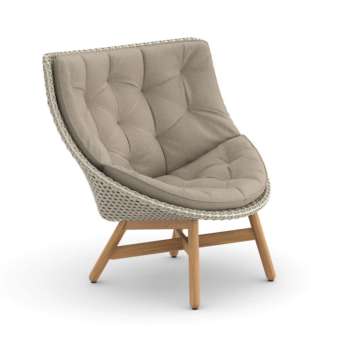 Dedon Mbrace Wing chair, Coussins en sus Sea Salt 135