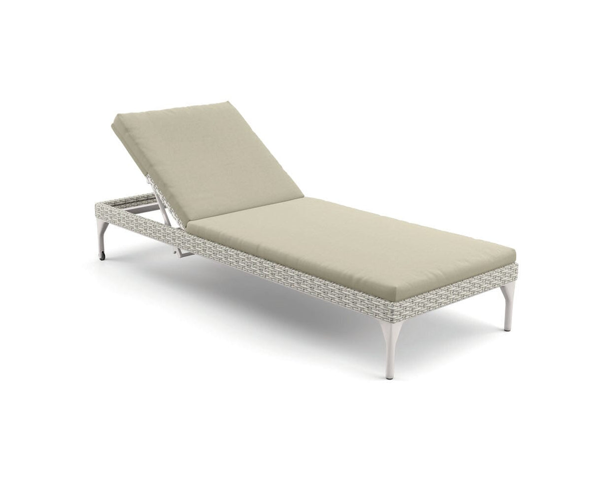 Dedon Mu Chaise longue avec dossier réglable, Coussin en sus Accona 111
