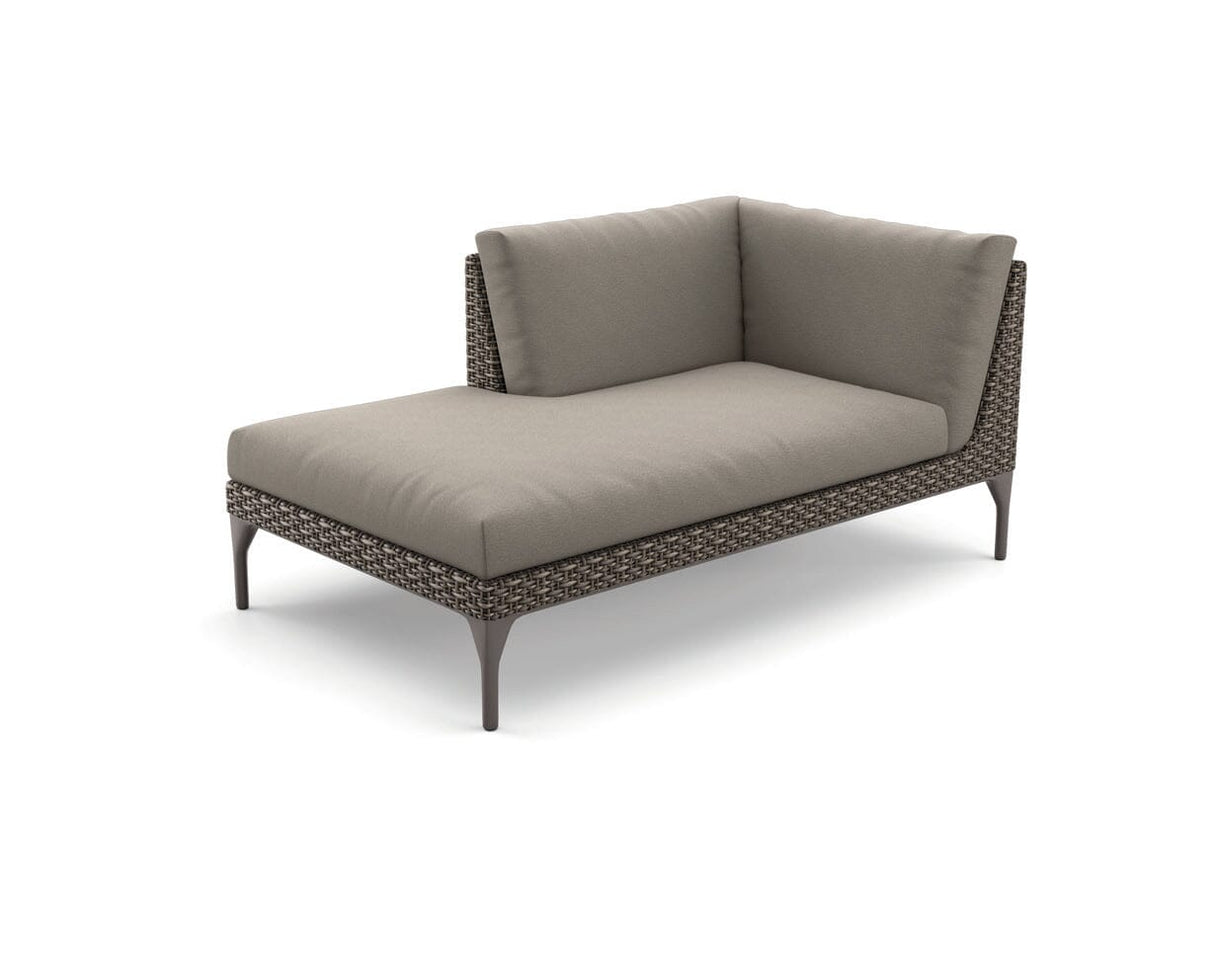 Dedon Mu Daybed Right, Coussins en sus Vulcano 099