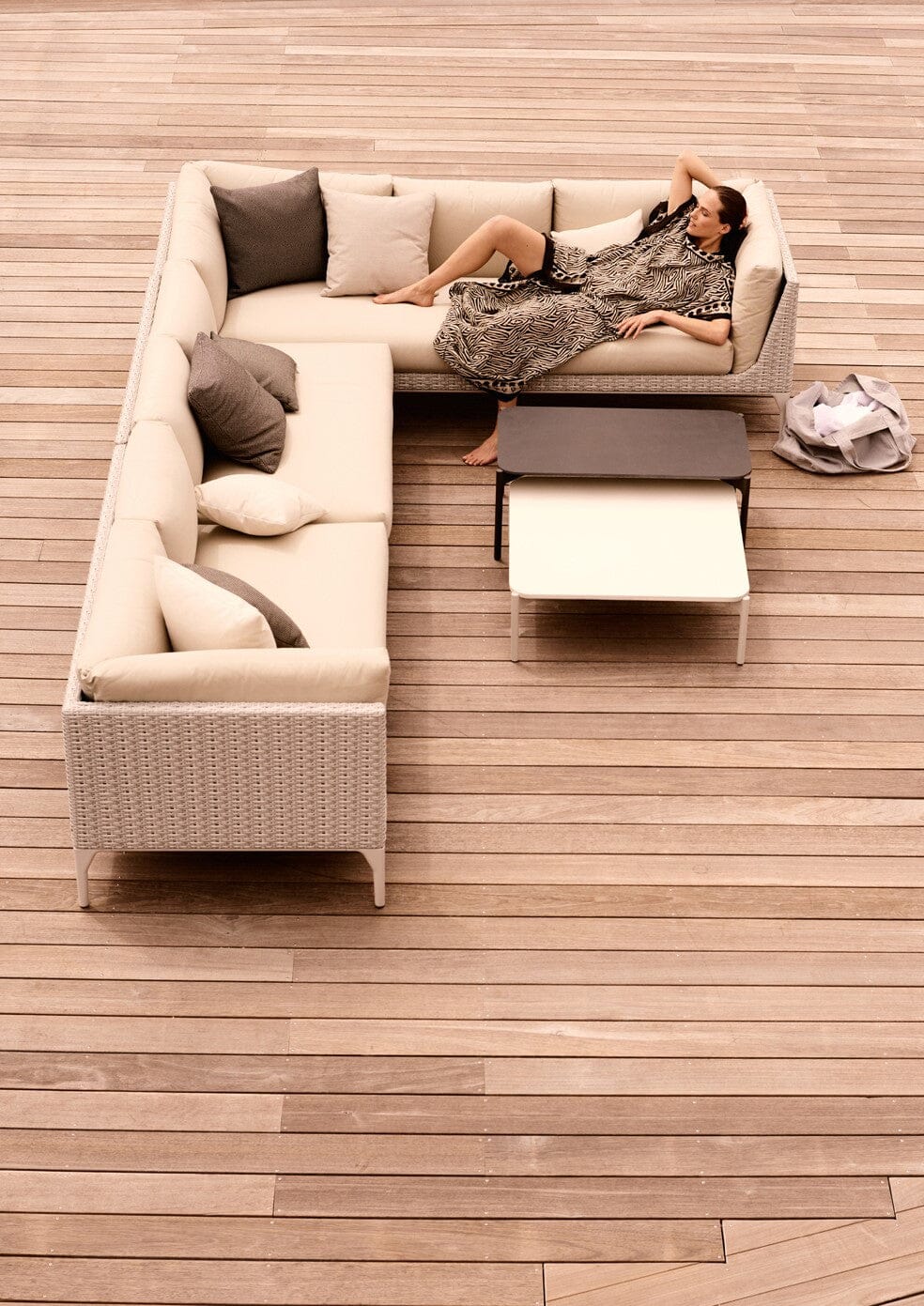 Dedon Mu Right Module, Coussins en sus