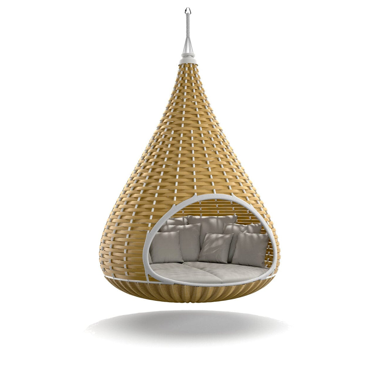 Dedon Nestrest Hanging Lounger Ø200cm, Coussins en sus Natural 002