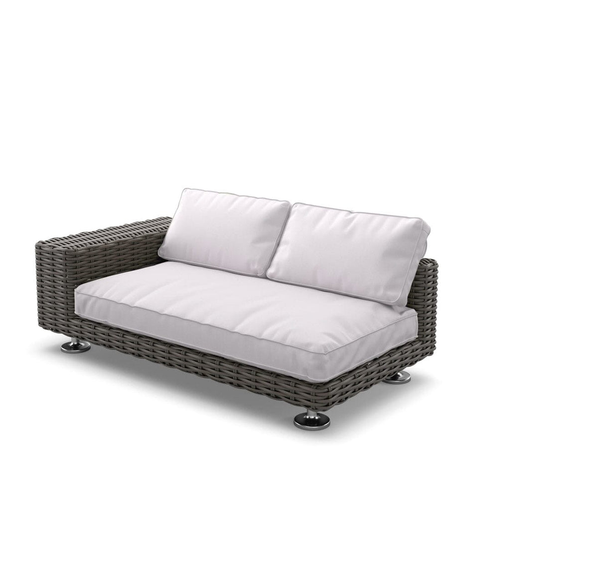 Dedon Paros Right Module, Coussins en sus Silt 162