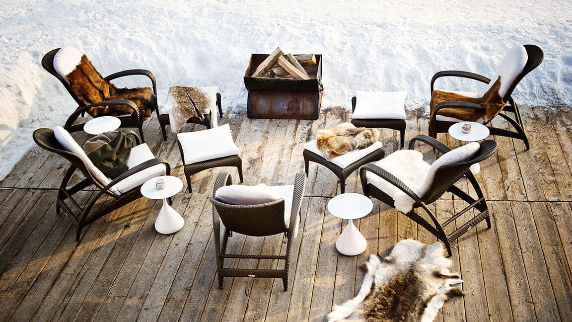 Dedon Satellite Side Table / Table d'appoint Ø40cm, avec Base en aluminium