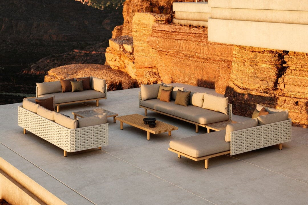 Dedon Sealine 2-seater / Canapé 2 places, Coussins en sus