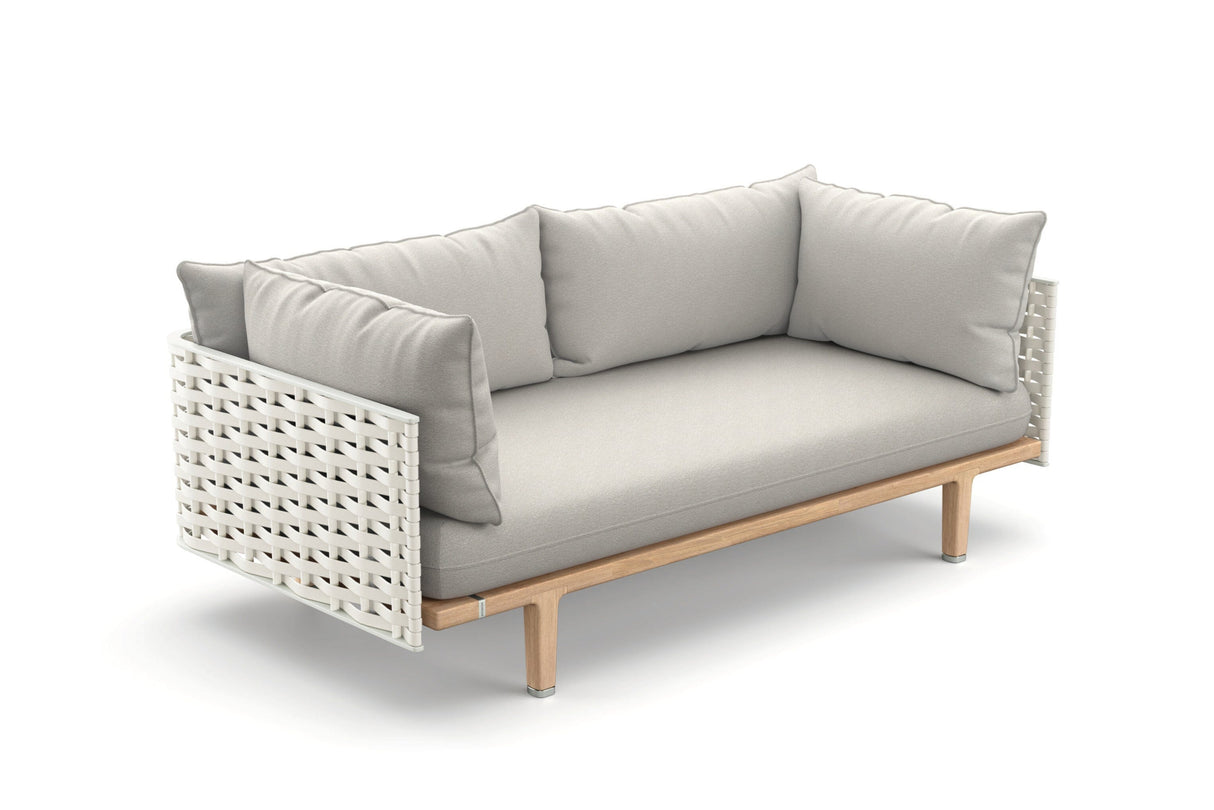 Dedon Sealine 2-seater / Canapé 2 places, Coussins en sus Silver Beige 154