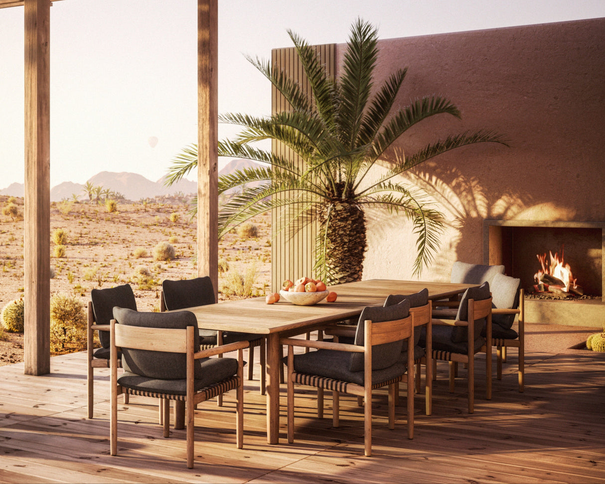 Dedon Tibbo Table repas 103x199cm