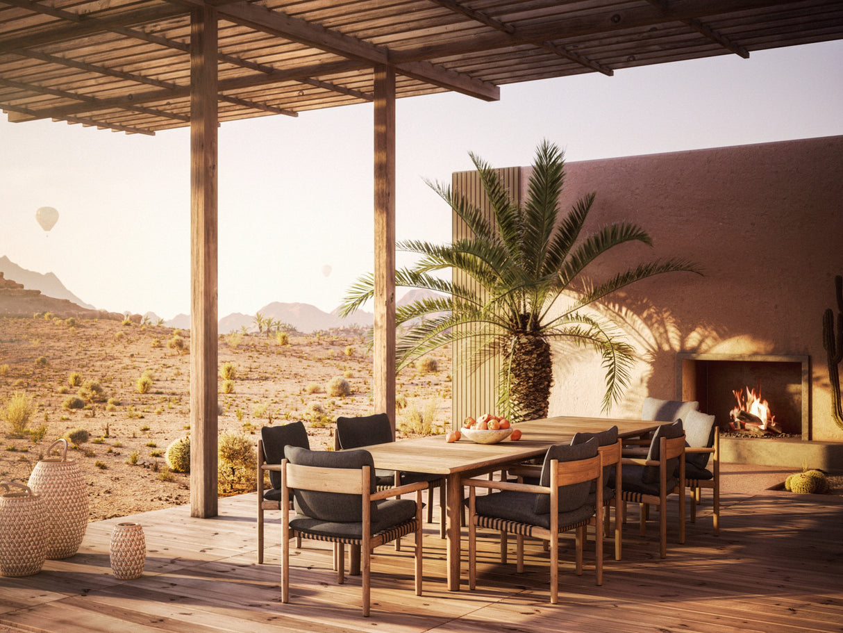 Dedon Tibbo Table repas 103x338cm