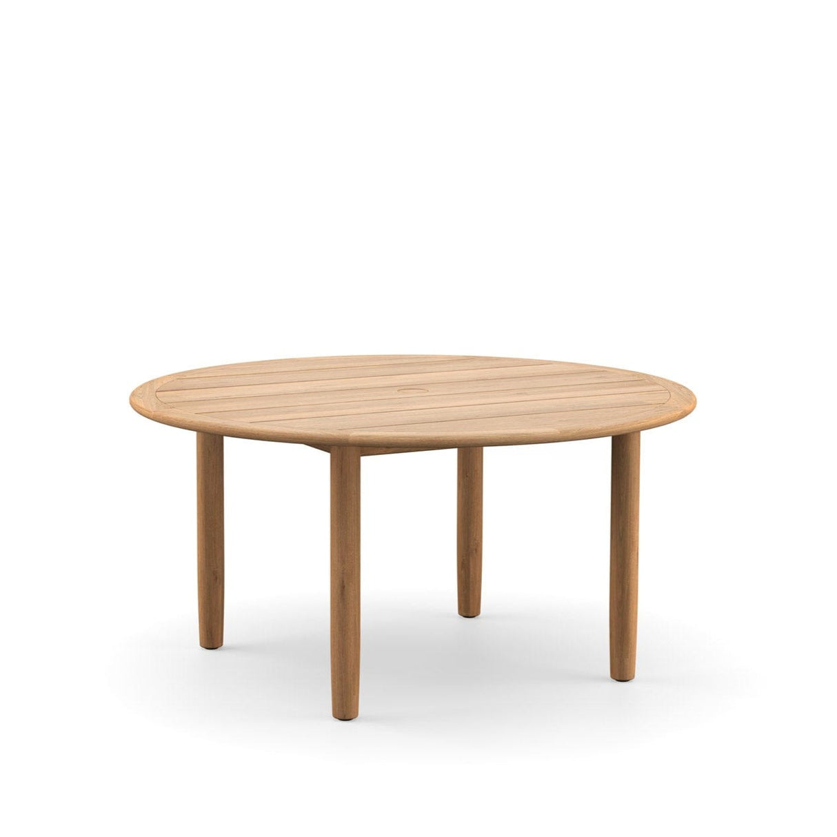 Dedon Tibbo Table repas Ø150cm, avec Parasol hole