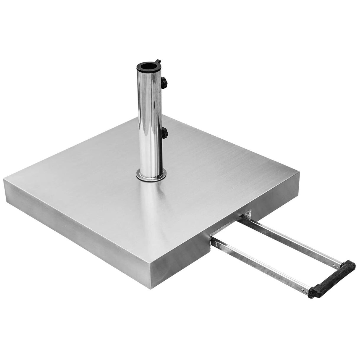Delschen Socle Inox à roulettes 40kg tube inox
