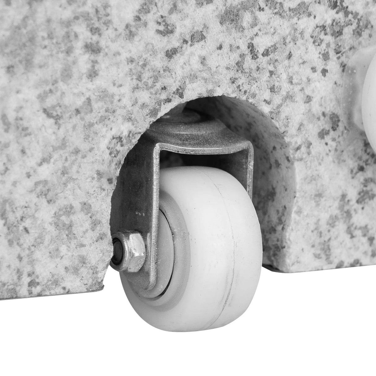 Delschen Socle Inox à roulettes 40kg tube inox