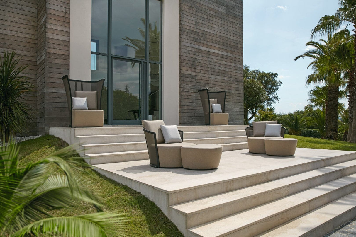 Diphano Cielo Fauteuil Club lounge - Set de coussins inclus