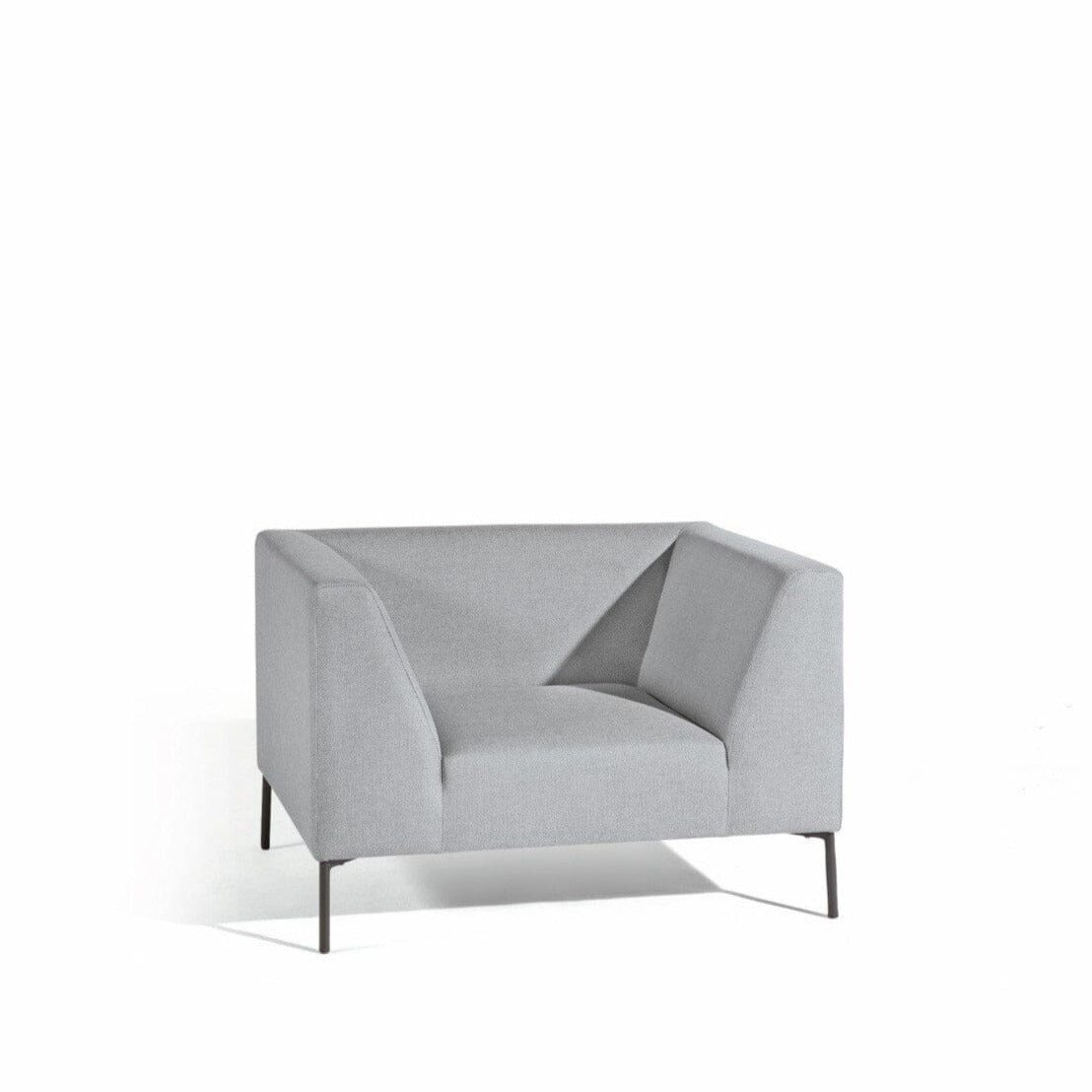 Diphano Coast Fauteuil Club lounge Lava AF10 + Tissu Silver C704