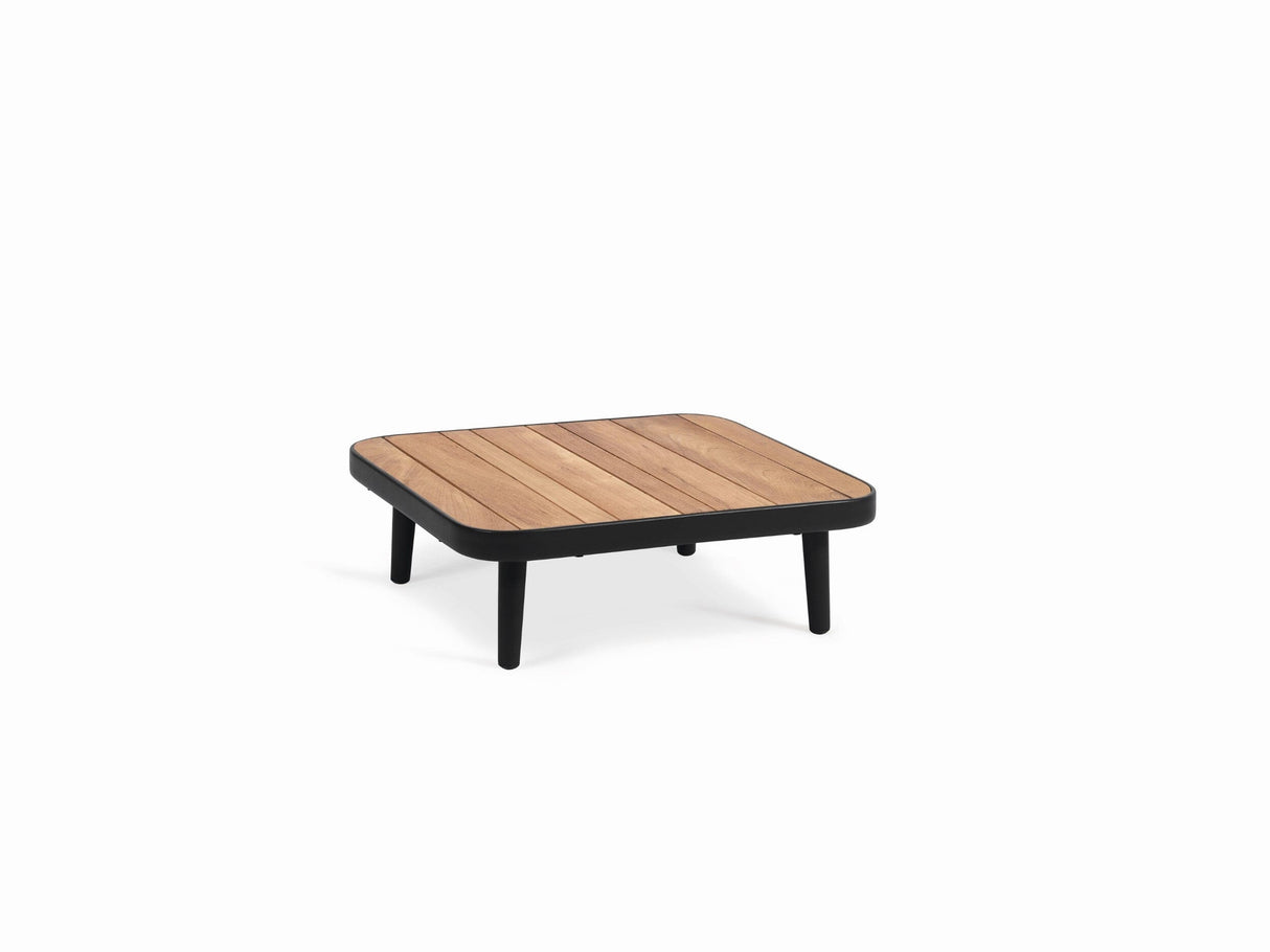 Diphano Diamond Table basse A teck (68x68cm) Lava AF10 + Teck Naturel