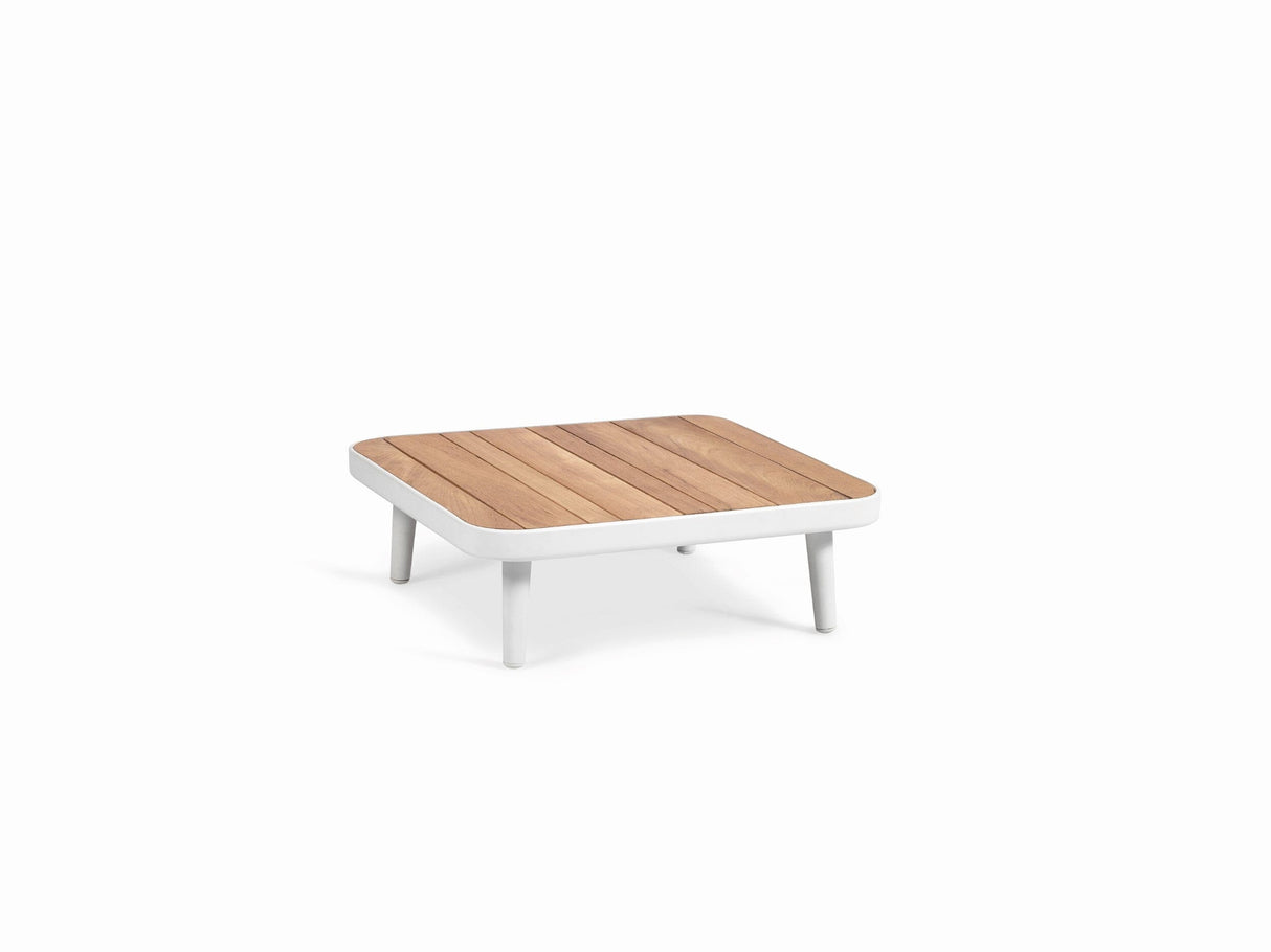 Diphano Diamond Table basse A teck (68x68cm) White AF08 + Teck Naturel