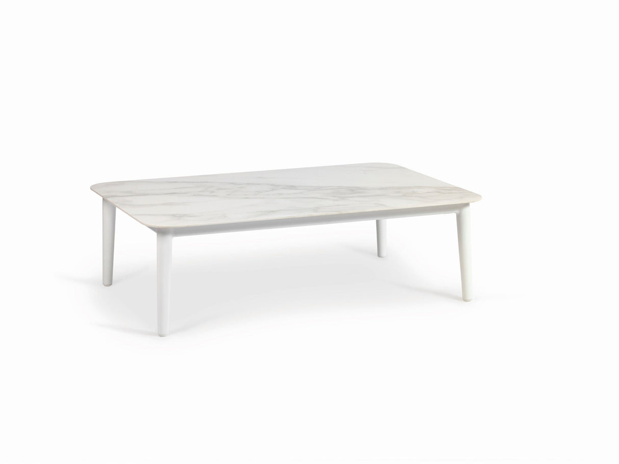 Diphano Diamond Table basse S Céramique (112x72cm) White AF08 + Céramique Carrara White