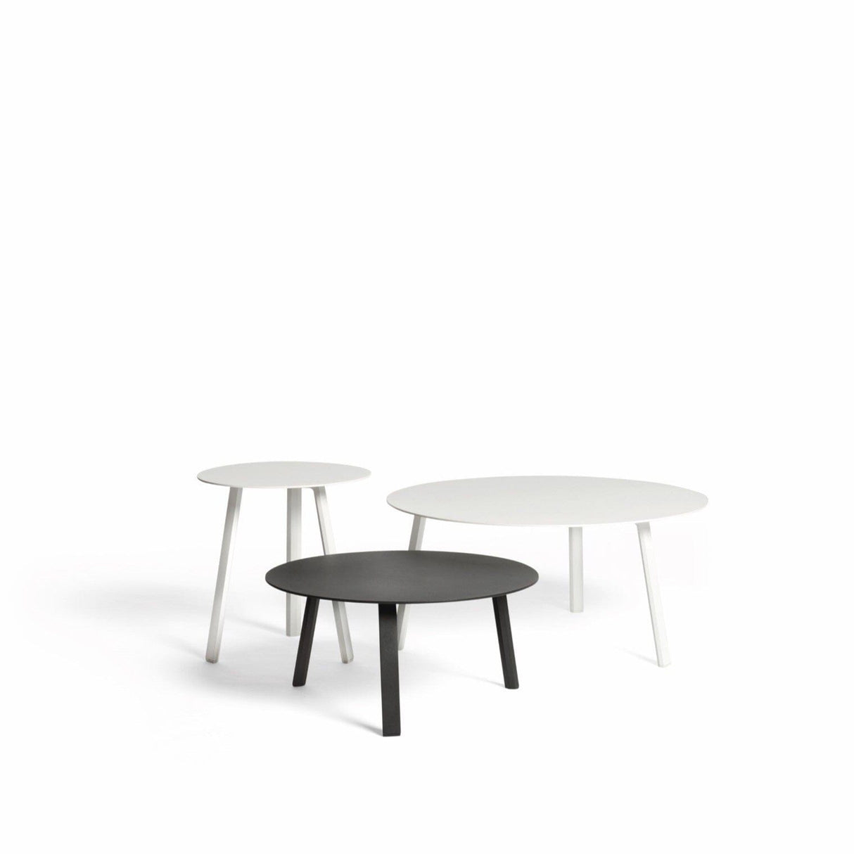 Diphano Easy-Fit Table basse Elite A ronde Ø60cm (H:28cm) Pieds alu - Plateau alu