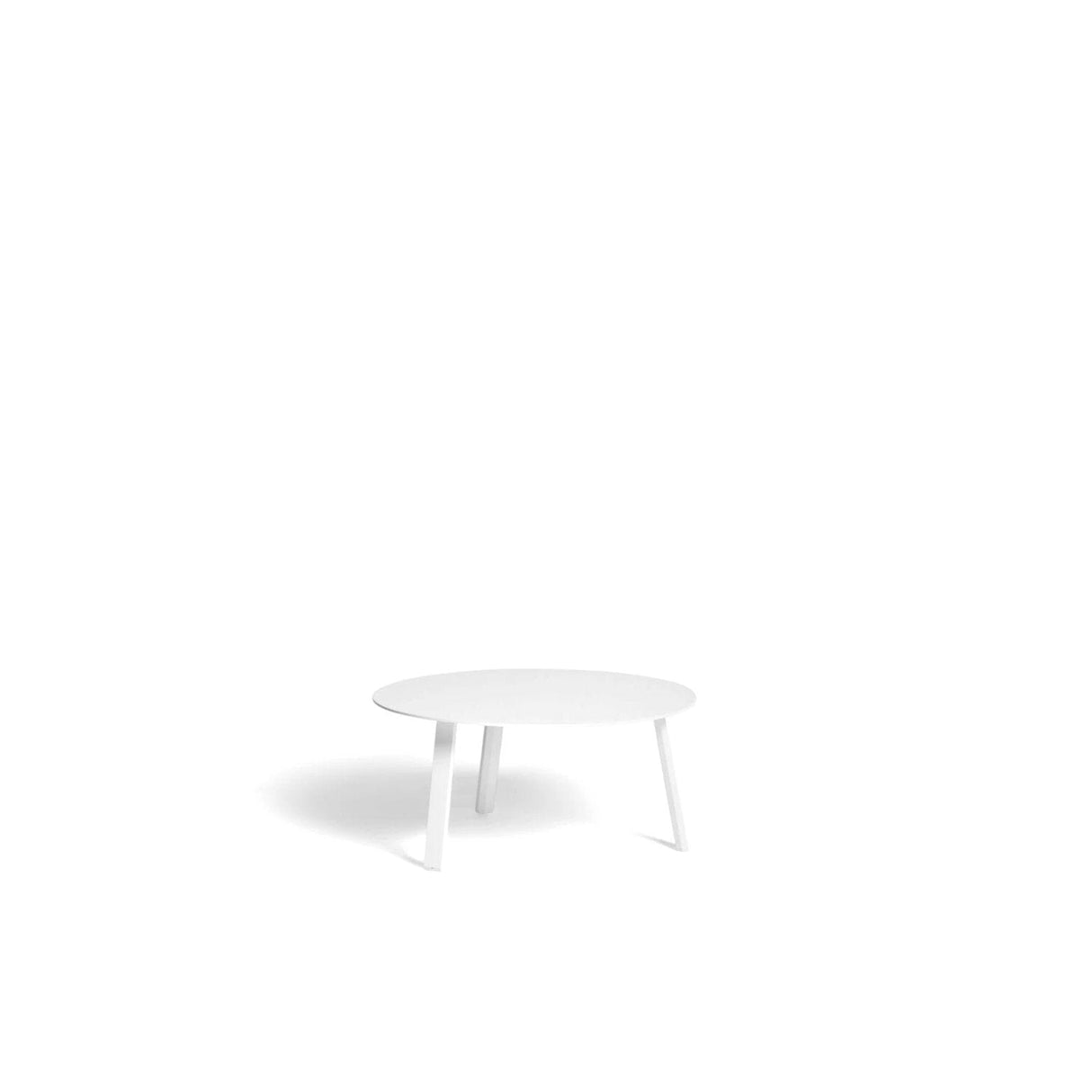 Diphano Easy-Fit Table basse Elite A ronde Ø60cm (H:28cm) Pieds alu - Plateau alu White AF08 + White AF08